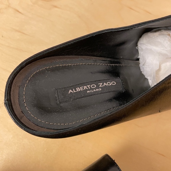 Leather Block-heel Mules - Picture 4 of 6